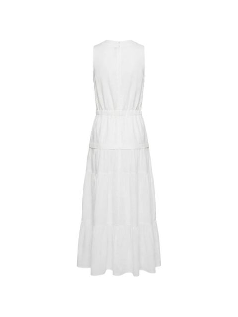 PINKO tiered lace-up maxi dress - White - zdjęcie produktu nr 2