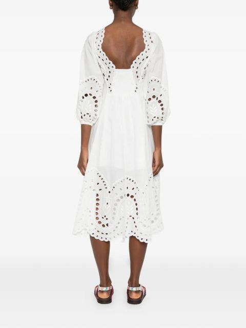 Charo Ruiz Ibiza Corbin lace-detail midi dress - White