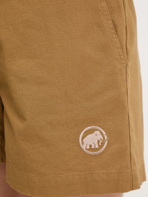 Mammut szorty outdoorowe Tamaro damskie kolor zielony gładkie high waist 1023-01180