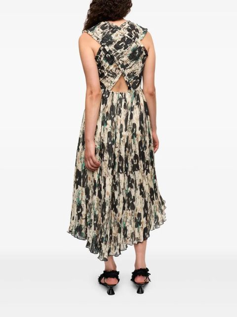 GANNI floral-print dress - Neutrals - zdjęcie produktu nr 2