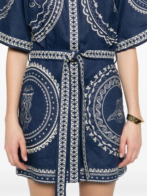 ALEMAIS Oceane mini dress - Blue