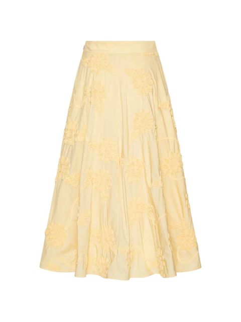 ROTATE BIRGER CHRISTENSEN floral maxi skirt - Yellow - zdjęcie produktu nr 2