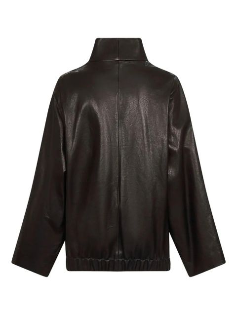 KHAITE high-collar zip-front jacket - Black - zdjęcie produktu nr 2