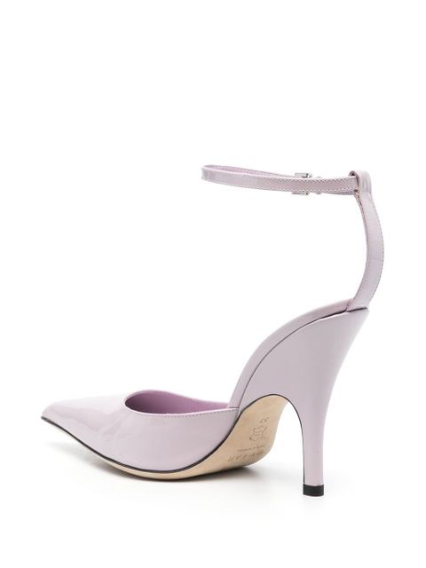 BY FAR Eliza 75mm pointed-toe pumps - Purple