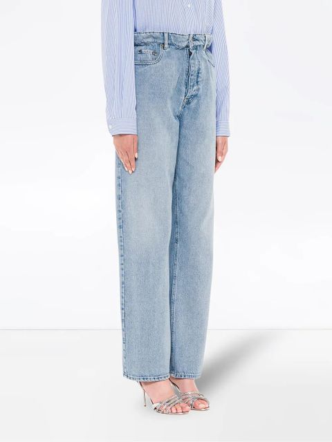 Miu Miu high-waisted straight-leg jeans - Blue