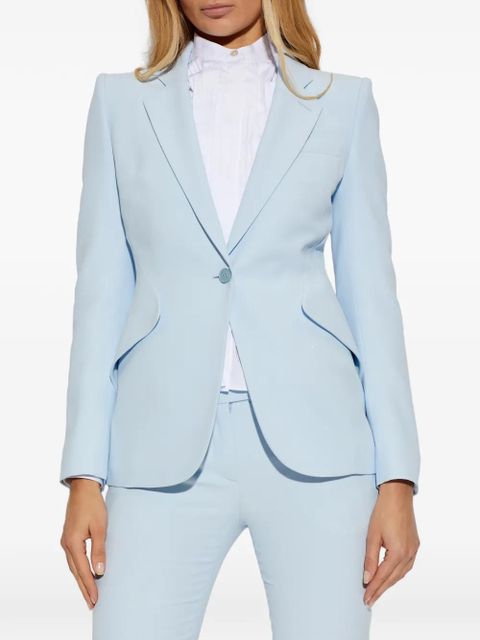 Alexander McQueen button fitted jacket - Blue - zdjęcie produktu nr 2