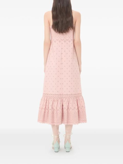 Valentino Garavani ruffled midi dress - Pink
