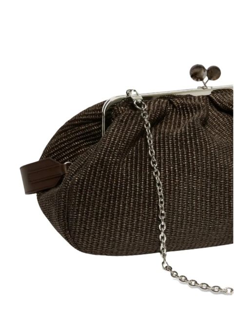 Weekend Max Mara kiss clasp clutch bag - Brown