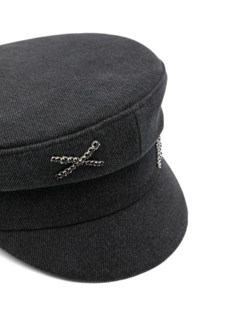 Ruslan Baginskiy chain embellished hat - Black