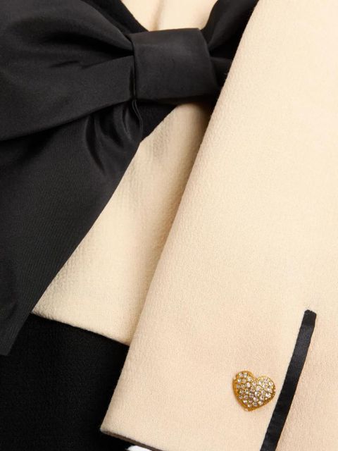 Valentino Garavani bow-detail crepe midi dress - Black