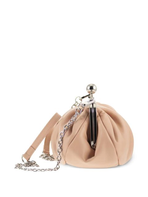 Weekend Max Mara small Pasticcino boule chain leather shoulder bag - Pink