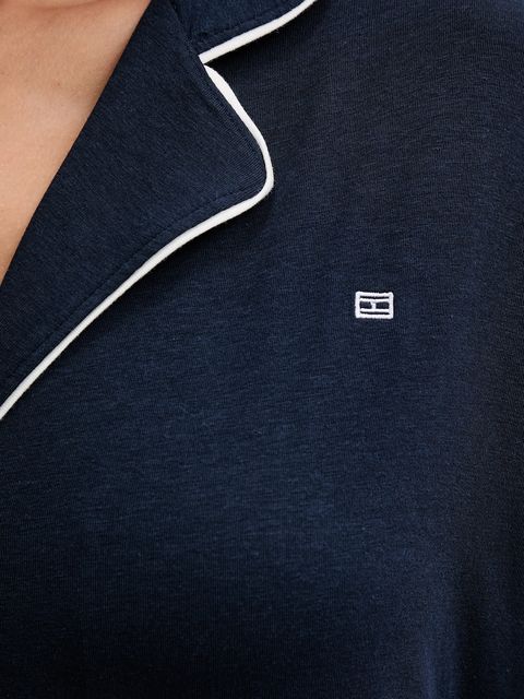 Tommy Hilfiger piżama damska kolor granatowy UW0UW06142