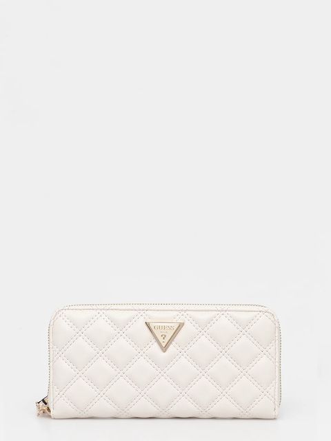Guess portfel GIULLY damski kolor beżowy SWQG96 73146 - zdjęcie produktu nr 1