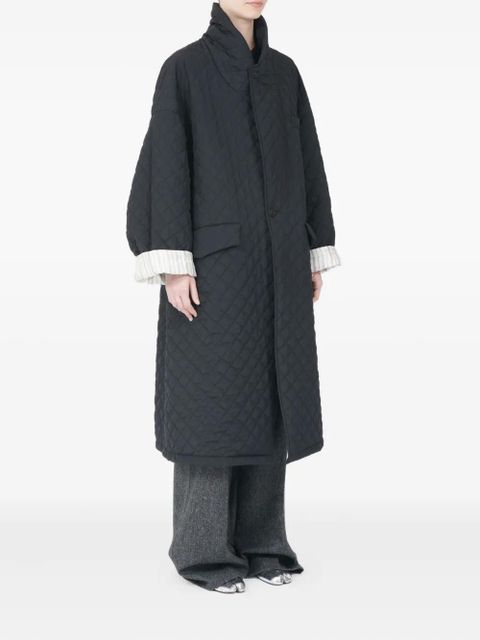 Maison Margiela quilted single-breasted coat - Black - zdjęcie produktu nr 2