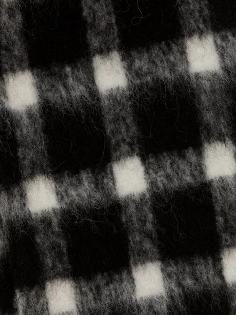 Marni check-print fringed scarf - Black - zdjęcie produktu nr 2