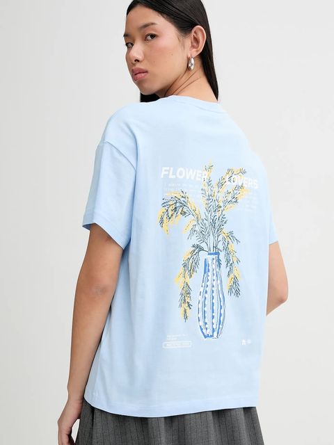 Marc O'Polo t-shirt bawełniany damski kolor niebieski 5000009349 - zdjęcie produktu nr 1