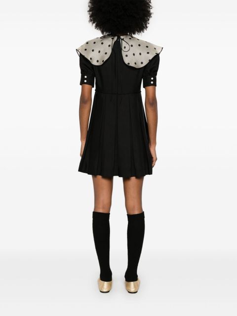 Valentino Garavani polka dot-print mini dress - Black