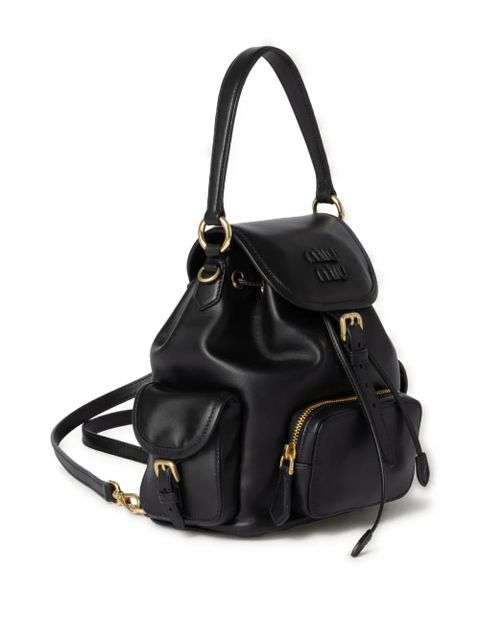 Miu Miu leather backpack - Black