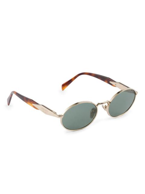 Prada Eyewear oval-frame sunglasses - Gold - zdjęcie produktu nr 2