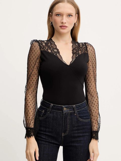 Morgan body damska kolor czarny gładka TARSILA - zdjęcie produktu nr 1