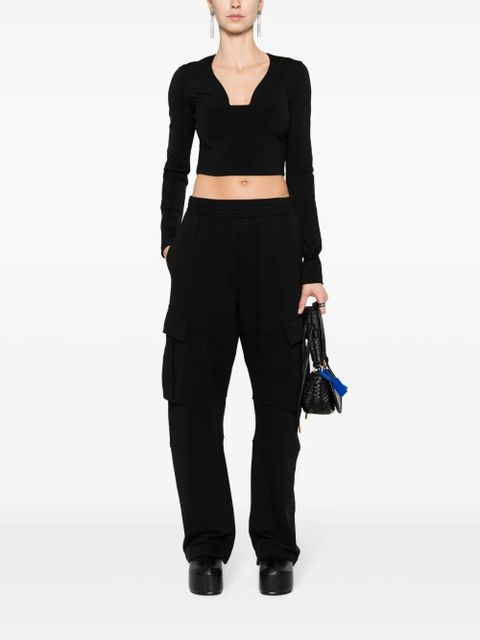 Givenchy square-neck cropped top - Black - zdjęcie produktu nr 2