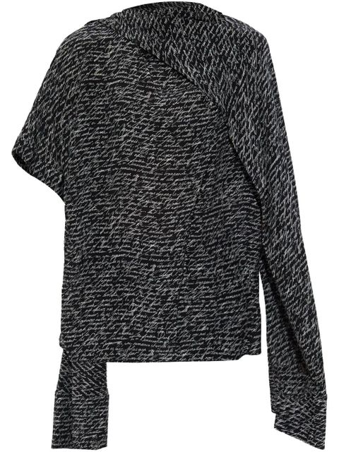 Balmain script-print blouse - Black - zdjęcie produktu nr 1