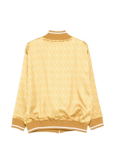 GCDS logo-print zip-fastening bomber jacket - Yellow - zdjęcie produktu nr 2