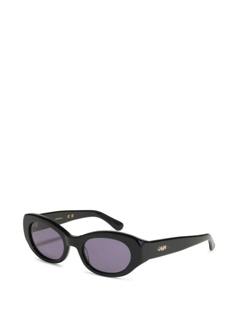 GANNI x Ace & Tate Dakota oval-frame sunglasses - Black - zdjęcie produktu nr 2