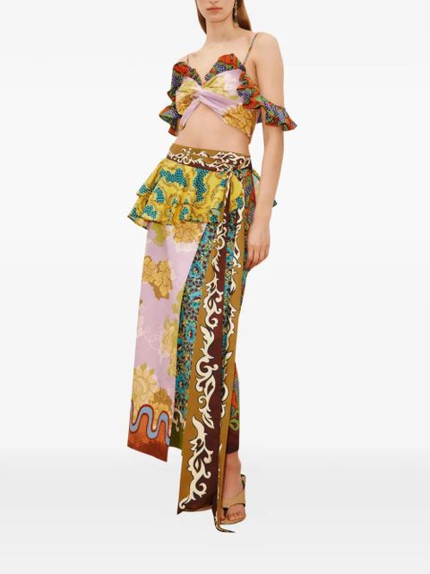 ALEMAIS Arnie ruffled top - Orange - zdjęcie produktu nr 2