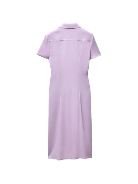 Versace stretch georgette viscose midi dress - Purple - zdjęcie produktu nr 2