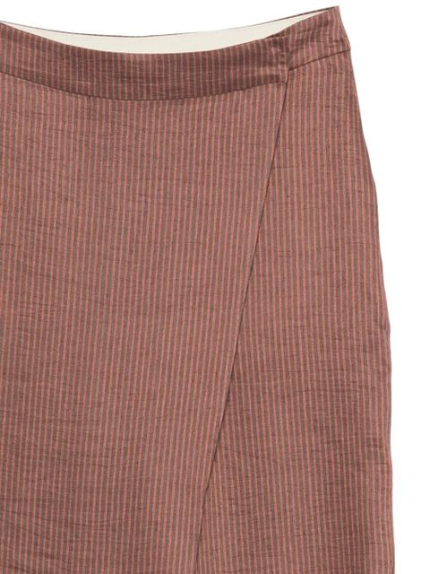 Alysi striped pocket trousers - Brown