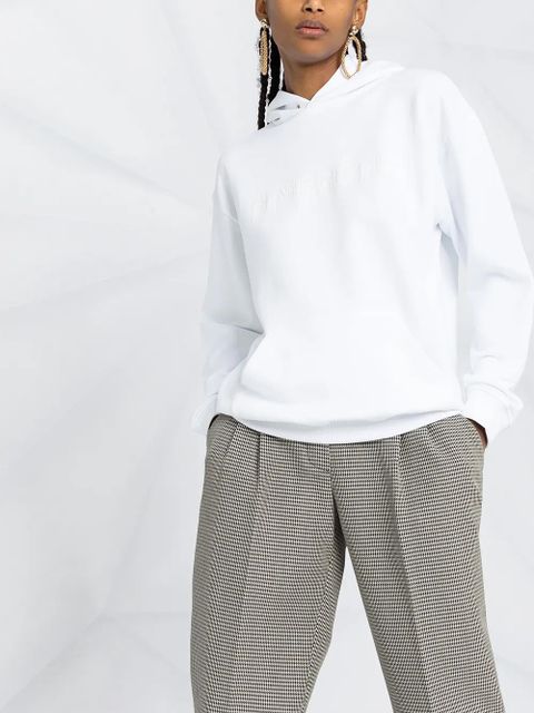 Givenchy logo print hoodie - White