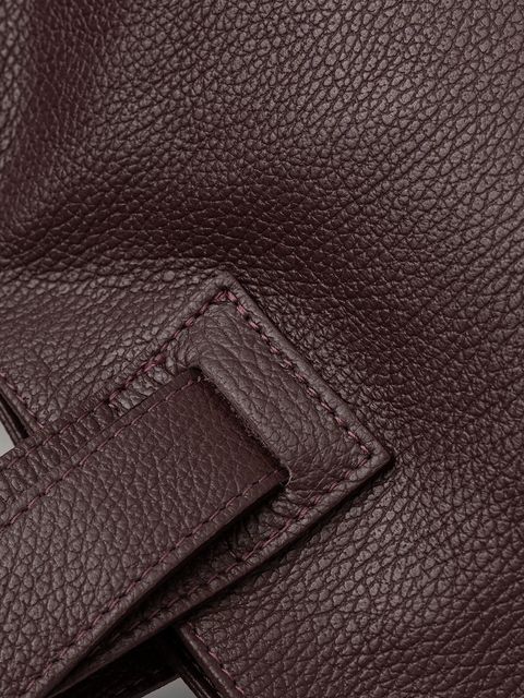 Answear.LAB torebka skórzana kolor bordowy