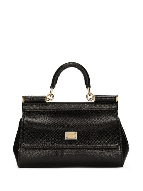 Dolce & Gabbana small Sicily leather handbag - Black - zdjęcie produktu nr 1
