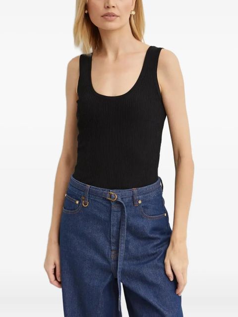 ZIMMERMANN ribbed scoup-neck tank top - Black