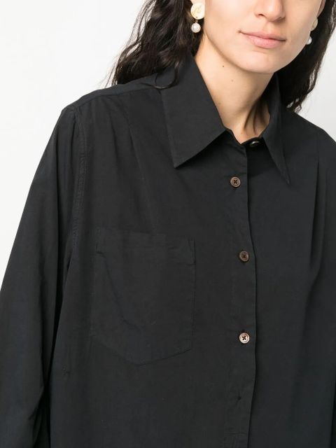 OUR LEGACY oversized long-sleeve shirt - Black