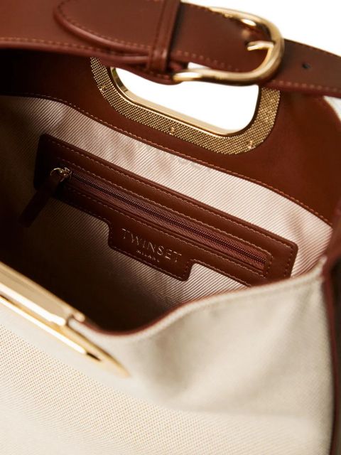 TWINSET structured bucket bag - Neutrals