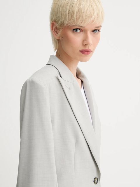 Day Birger et Mikkelsen marynarka wełniana Armand kolor szary jednorzędowa gładka DAY65243648