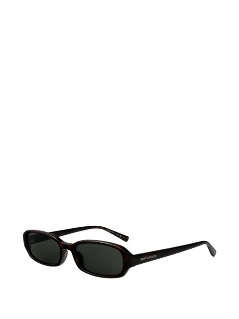 Saint Laurent Eyewear Erin rectangle-frame sunglasses - Brown - zdjęcie produktu nr 2