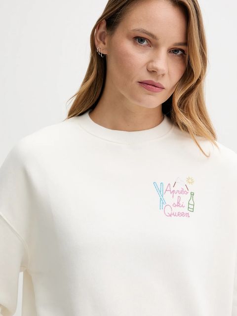 MC2 Saint Barth bluza bawełniana damska kolor biały z aplikacją STDW001
