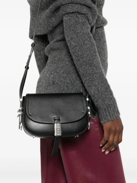 PINKO leather cross body bag - Black