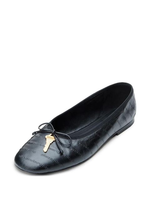 Alexander Wang key-detail quilted ballet flats - Black