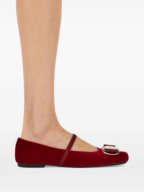 Ferragamo Mary Jane ballerina shoes - Red