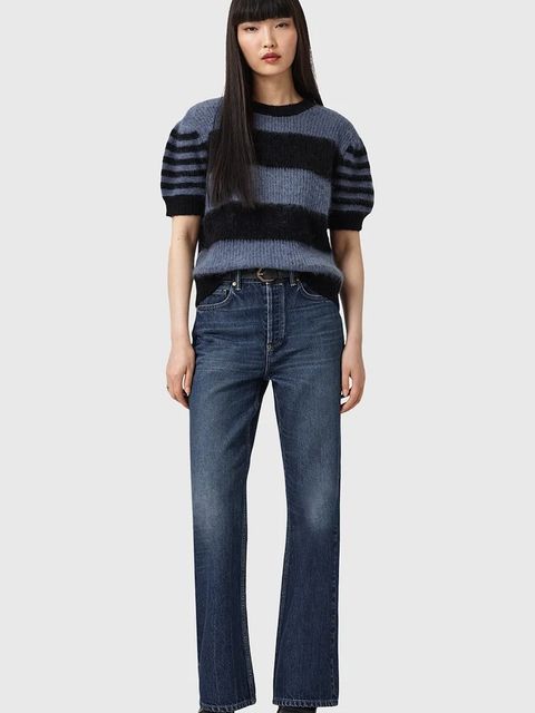 AllSaints sweter z dodatkiem wełny CLEM damski kolor czarny W015KD