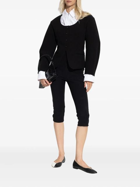 Jacquemus button-fastening balloon-sleeve jacket - Black