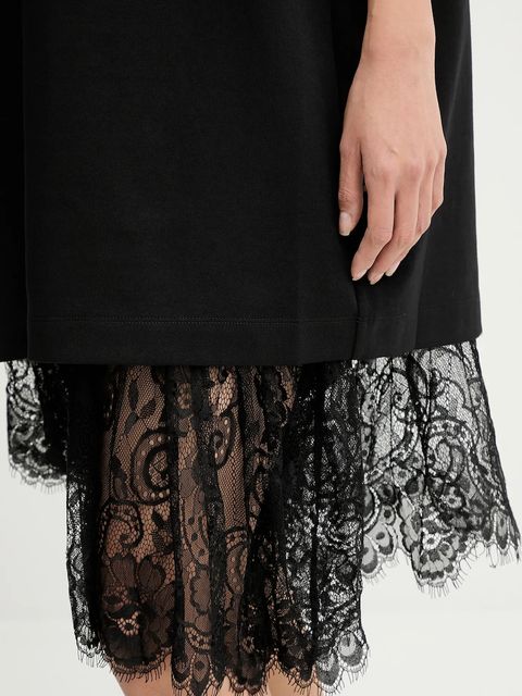 MUNTHE sukienka bawełniana ROSIE kolor czarny 254132025426