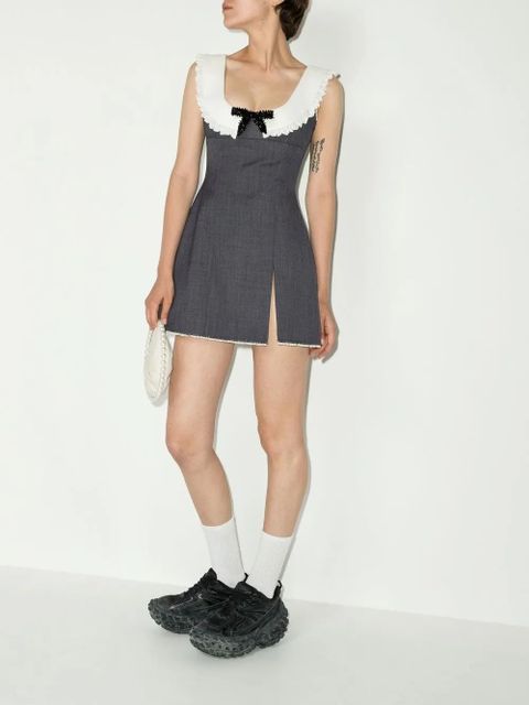 SHUSHU/TONG bow-detail sleeveless dress - Grey