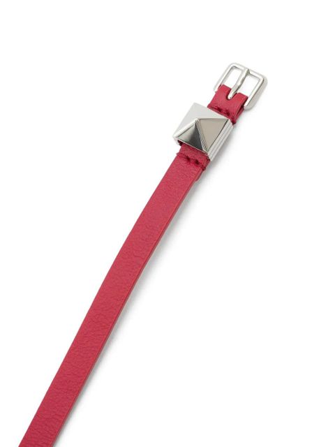 Valentino Garavani pyramid stud buckle bracelet - Red - zdjęcie produktu nr 2