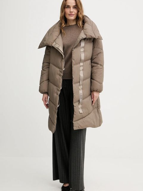 Guess kurtka SAMANTA kolor beżowy zimowa W5BL39 W2862 - zdjęcie produktu nr 2