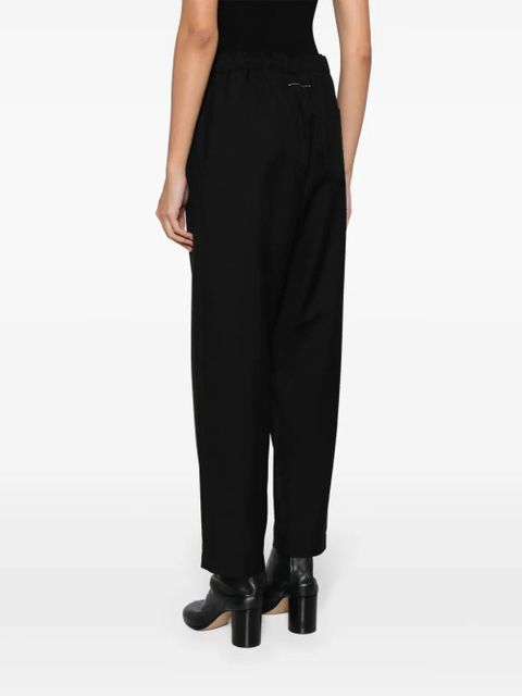 MM6 Maison Margiela single-stitch cropped trousers - Black